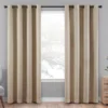 Cara Mocha Blackout Grommet Curtain Panel, (108") 1 Cara Mocha Blackout Grommet Curtain Panel, (108") -Home Store 810475210 1