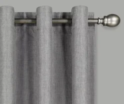 Kira Gray Blackout Grommet Curtain Panel, (95") -Home Store 810475373 2