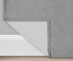 Kira Gray Blackout Grommet Curtain Panel, (95") -Home Store 810475373 3