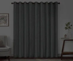 Kira Gray Blackout Grommet Curtain Panel, (95") -Home Store 810475373 6