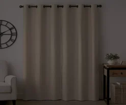 Gabriella Beige Blackout Grommet Curtain Panel, (84") 16 Gabriella Beige Blackout Grommet Curtain Panel, (84") -Home Store 810475374 6