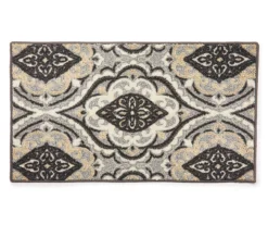 Gray Medallion Runner, (20" X 60")