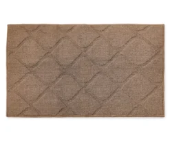 Brown Quatrefoil Accent Rug, (27" X 45")