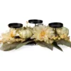 Dahlia & Pumpkin 3-Tier Candle Holder -Home Store 810484134