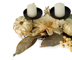 Dahlia & Pumpkin 3-Tier Candle Holder -Home Store 810484134 3