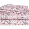 Paris Pink & Black Full 4-Piece Sheet Set 2 Paris Pink & Black Full 4-Piece Sheet Set -Home Store 810485386