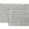 Dark Gray & White Chenille 2-Piece Bath Rug Set 1 Dark Gray & White Chenille 2-Piece Bath Rug Set -Home Store 810489322