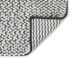 Dark Gray & White Chenille 2-Piece Bath Rug Set -Home Store 810489322 2