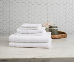 White 6-Piece Towel Set -Home Store 810490785 2