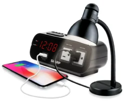 Sharp Digital Dual Alarm Clock With Power Outlets & USB Port 6 Sharp Digital Dual Alarm Clock With Power Outlets & USB Port -Home Store 810495180 2