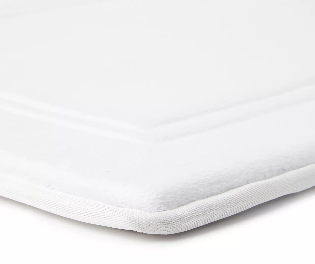STP White Memory Foam Bath Rug 4 STP White Memory Foam Bath Rug - Image 2