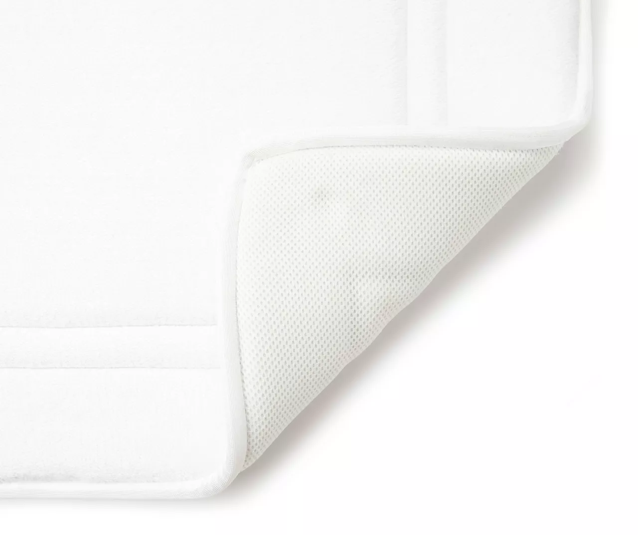 STP White Memory Foam Bath Rug 5 STP White Memory Foam Bath Rug - Image 3