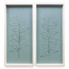 Blue Leaves Sketch 2-Piece Panel Art -Home Store 810501167