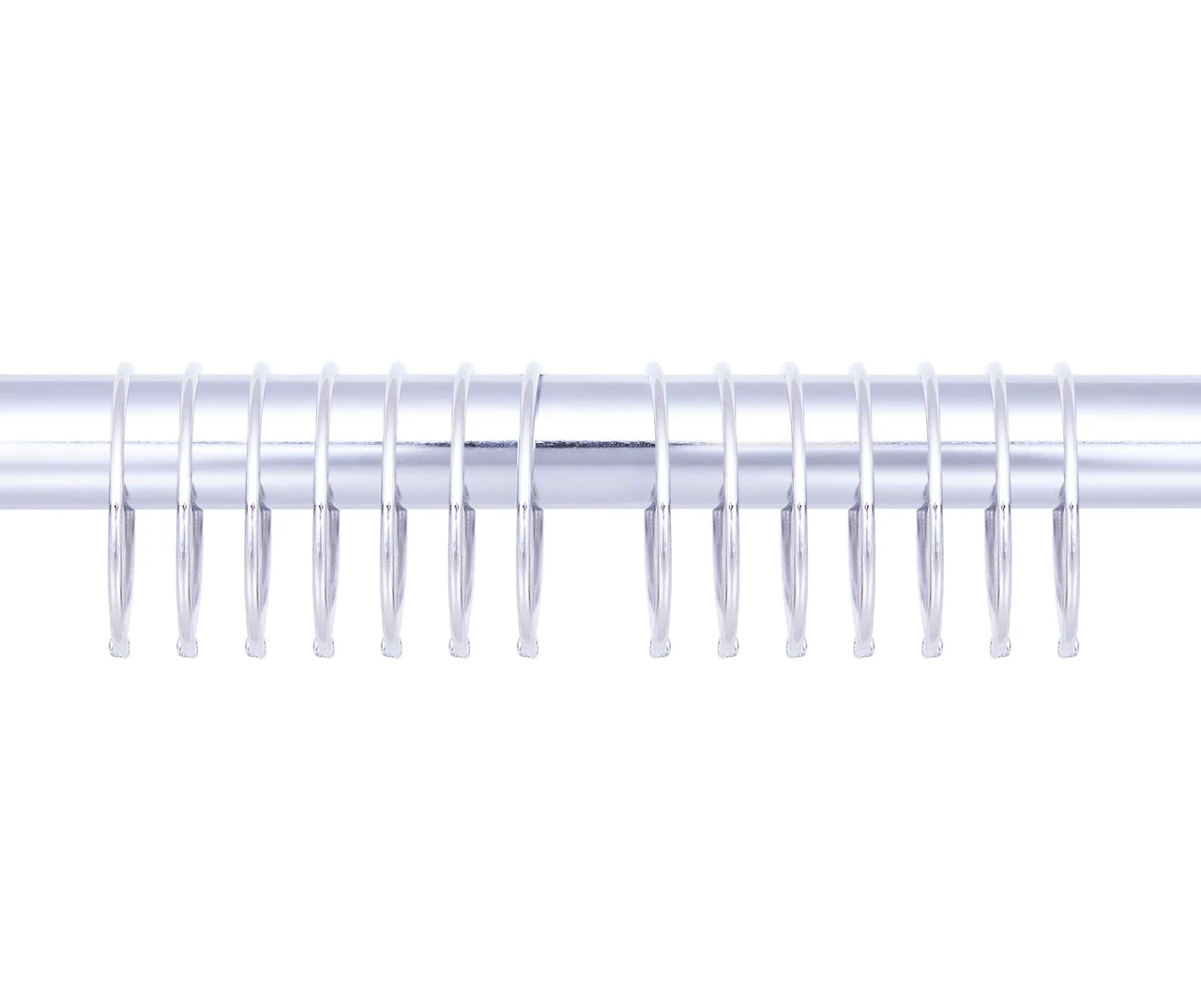 Chrome O-Ring Shower Curtain Rings, 12-Count 5 Chrome O-Ring Shower Curtain Rings, 12-Count - Image 3