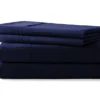 Navy 4-Piece Microfiber Full Sheet Set -Home Store 810504751