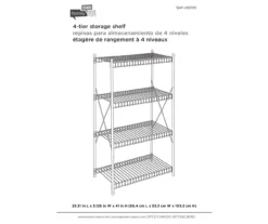 4-Tier Storage Shelf 9 4-Tier Storage Shelf -Home Store 810505194 4