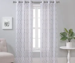 Broyhill Geo Sheer Grommet Curtain Panel Pair -Home Store 810507478
