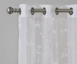 Broyhill Cassandra Floral Sheer Grommet Curtain Panel Pair -Home Store 810507480 3