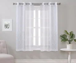 Broyhill Geo Sheer Grommet Curtain Panel Pair -Home Store 810507512