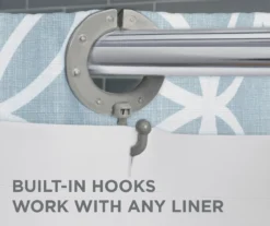 Emma Blue EZ Hang Shower Curtain -Home Store 810507743 4