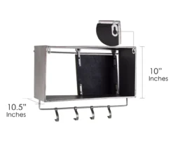 Rustic Sliding Barn Door Storage Rack -Home Store 810509316 6