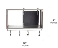 Rustic Sliding Barn Door Storage Rack -Home Store 810509316 7