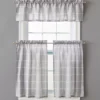 Gray Ronan Valance & Tier 3-Piece Curtain Set -Home Store 810511103