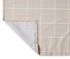 Taupe Ronan Valance & Tier 3-Piece Curtain Set -Home Store 810511104 2