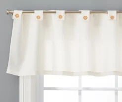 Ivory Valance & Tier 3-Piece Curtain Set -Home Store 810511117 1