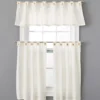 Ivory Valance & Tier 3-Piece Curtain Set -Home Store 810511117