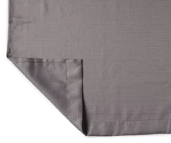 Gray Tucker Textured Valance & Tier 3-Piece Curtain Set -Home Store 810511405 2