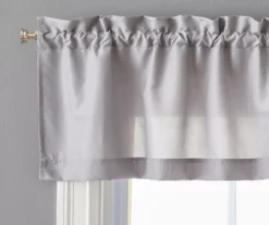 Gray Marla Valance & Tier 3-Piece Curtain Set -Home Store 810511410 1