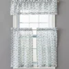 Walden Geometric Valance & Tier 3-Piece Curtain Set -Home Store 810511416 1