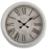 White Antiqued Wall Clock -Home Store 810517174