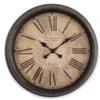 Brown Mahogany Antiqued Wall Clock