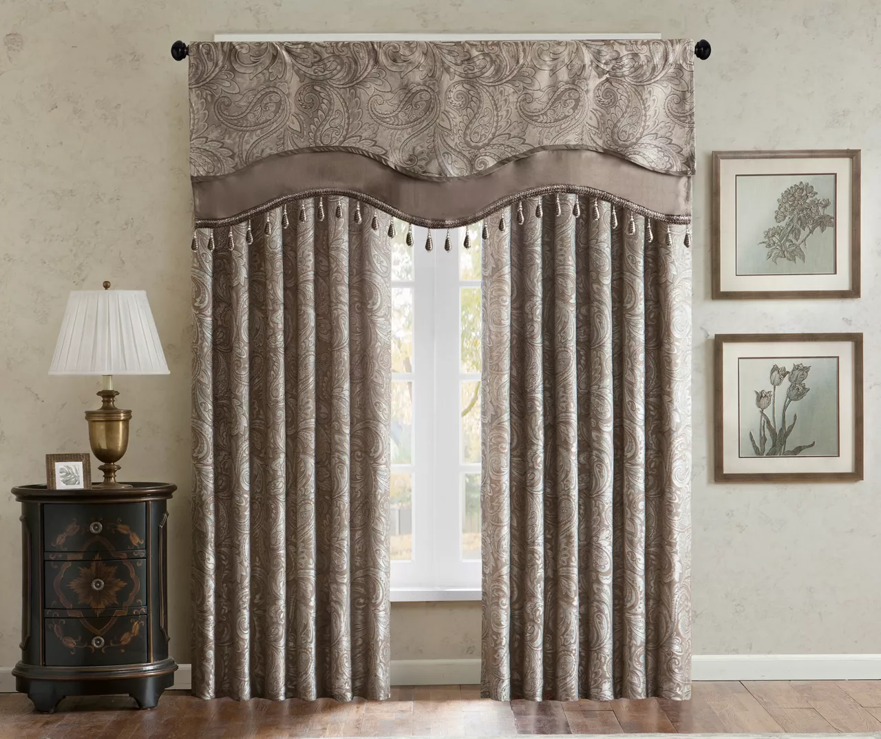 Valerie Beaded Rod Pocket Valance 14 Valerie Beaded Rod Pocket Valance - Image 12