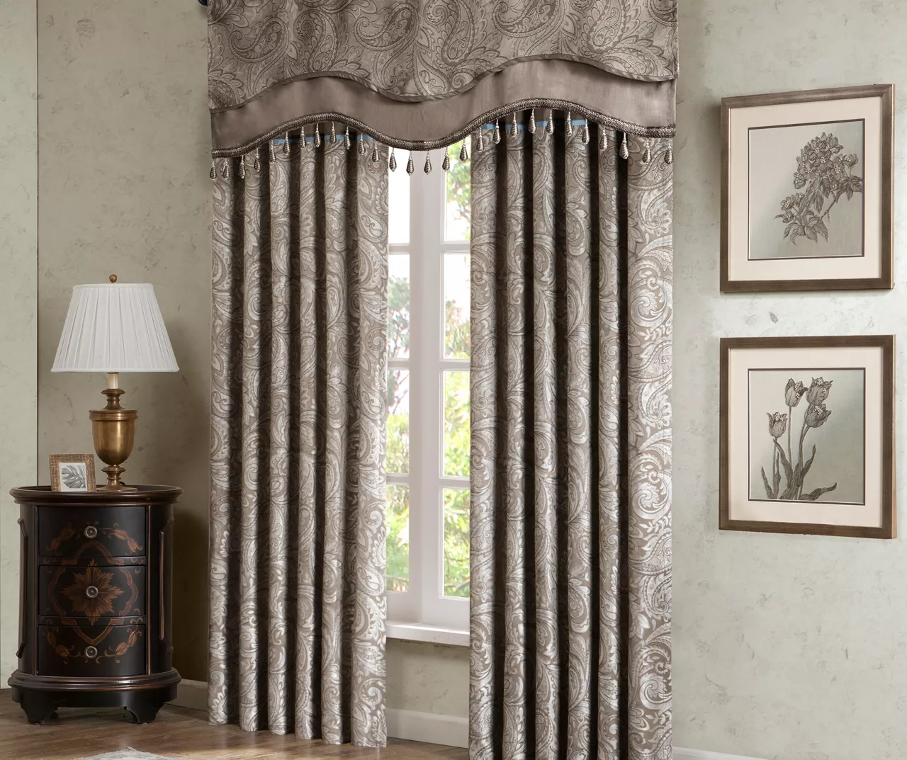 Valerie Beaded Rod Pocket Valance 15 Valerie Beaded Rod Pocket Valance - Image 13