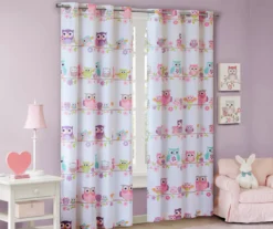 Striking Owl Blackout Grommet Curtain Panel, (63") -Home Store 810518073 810518074 1