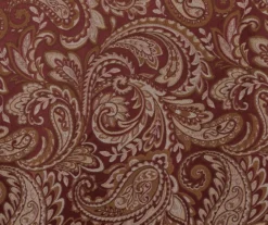 Valerie Burgundy Light-Filtering Rod Pocket Curtain Panel Pair, (95") -Home Store 810518081 810518082 6