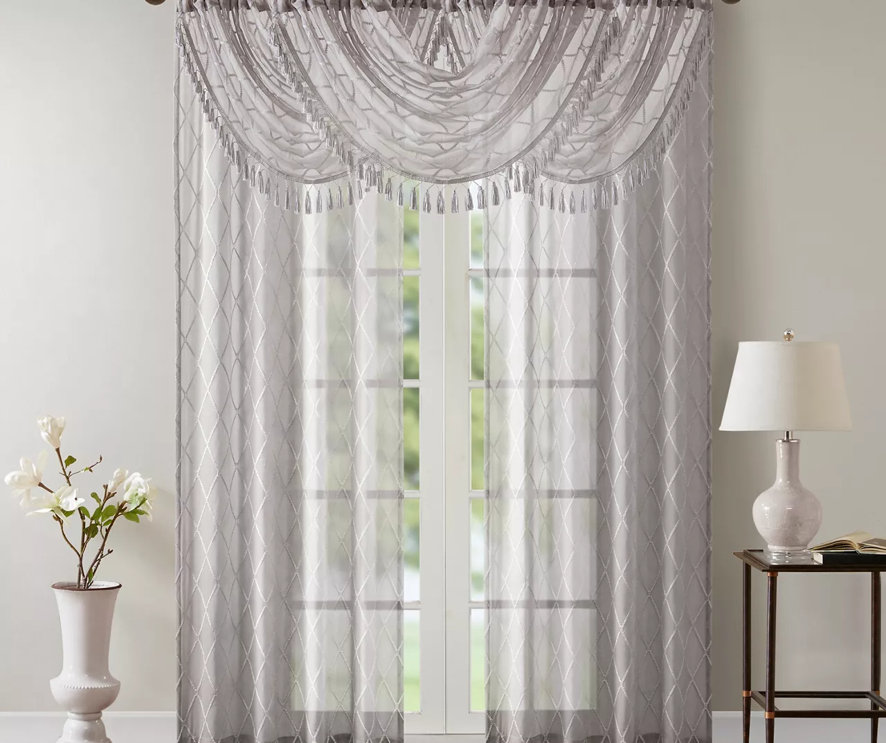 Clarissa Diamond Waterfall Valance 10 Clarissa Diamond Waterfall Valance - Image 8