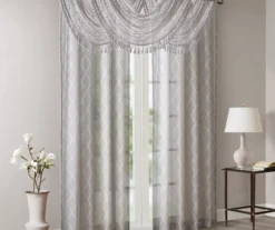 Clarissa Diamond Waterfall Valance 30 Clarissa Diamond Waterfall Valance -Home Store 810518158 5 1