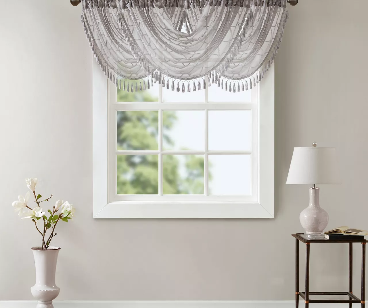 Clarissa Diamond Waterfall Valance 3 Clarissa Diamond Waterfall Valance