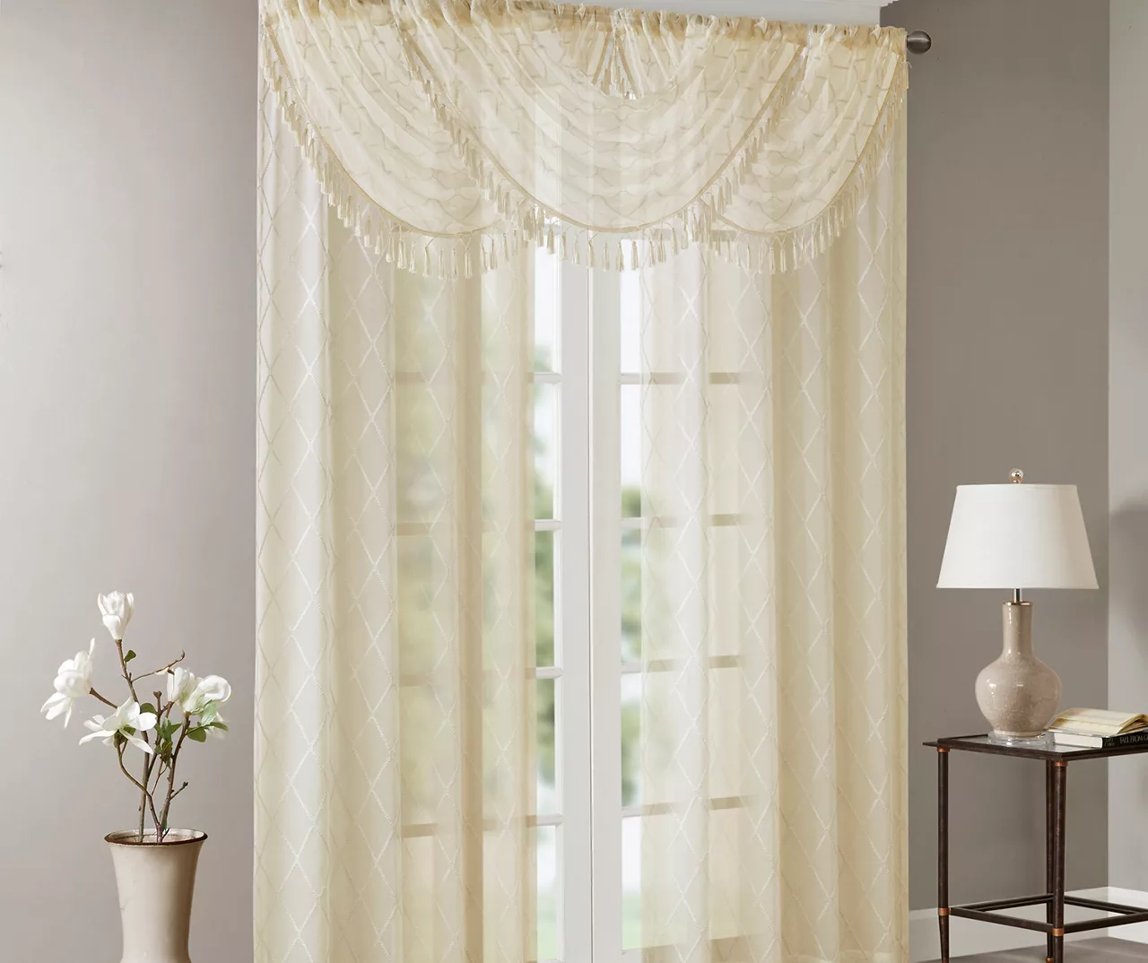 Clarissa Diamond Waterfall Valance 16 Clarissa Diamond Waterfall Valance - Image 14