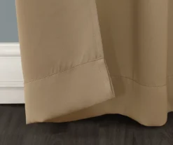 Loretta Taupe Blackout Grommet Curtain Panel, (84") -Home Store 810518433 2