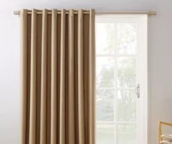 Loretta Taupe Blackout Grommet Curtain Panel, (84")