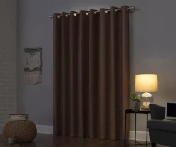 Wilbon Russet Linen Blackout Curtain Panel, (84") 12 Wilbon Russet Linen Blackout Curtain Panel, (84") -Home Store 810518492 1