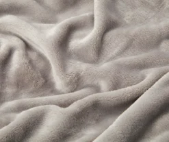 Gray Queen/King Plush Velvet Blanket 7 Gray Queen/King Plush Velvet Blanket -Home Store 810519405 810519406 2