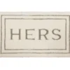 "Hers" Flint Knitted Bath Rug, (34" X 20") -Home Store 810521477