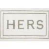 "Hers" Flint Knitted Bath Rug, (40" X 24") -Home Store 810521478