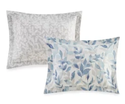 Leisha Blue Full 8-Piece Reversible Comforter Set -Home Store 810523128 810523131 810523129 810523130 17